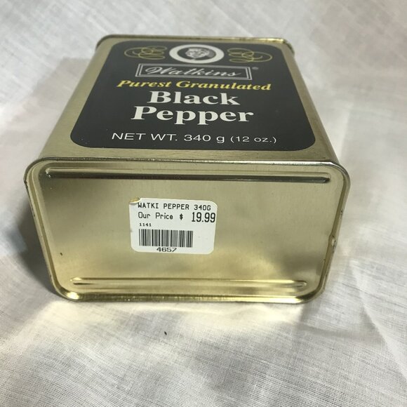 Watkins Purest Granulated Black Pepper TIN 12 Oz  TIN ONLY - Picture 5 of 7